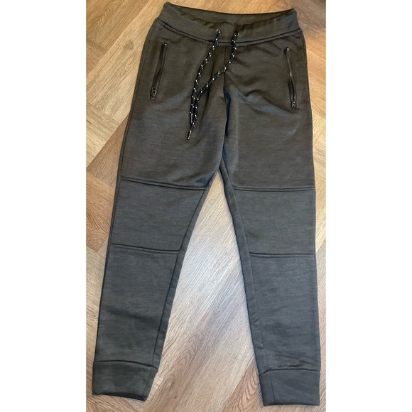 Steves‎ Jeans Mens Jogger Pants Charcoal Gray Size Small Zip Pockets Drawstring - Picture 1 of 8